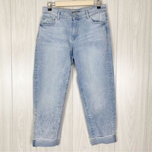 DL 1961 | DL Vintage Riley Boyfriend Straight Jeans Super Light Size 10